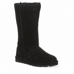 Bearpaw Elle Tall Wide Støvler Dame Svarte | KBM5215WO