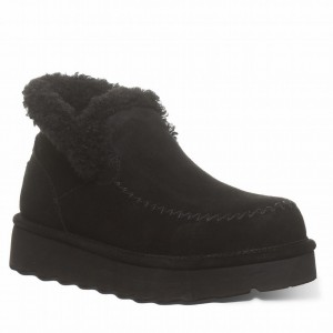 Bearpaw Maeve Platform Lo Støvler Dame Svarte | IFY306DC