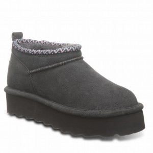 Bearpaw Retro Super Shorty Deco Platform Støvler Dame Grå | KAT6697LS