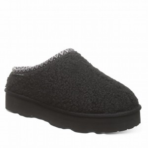 Bearpaw Snuggle Martis Tøfler Dame Svarte | LJZ7952JC