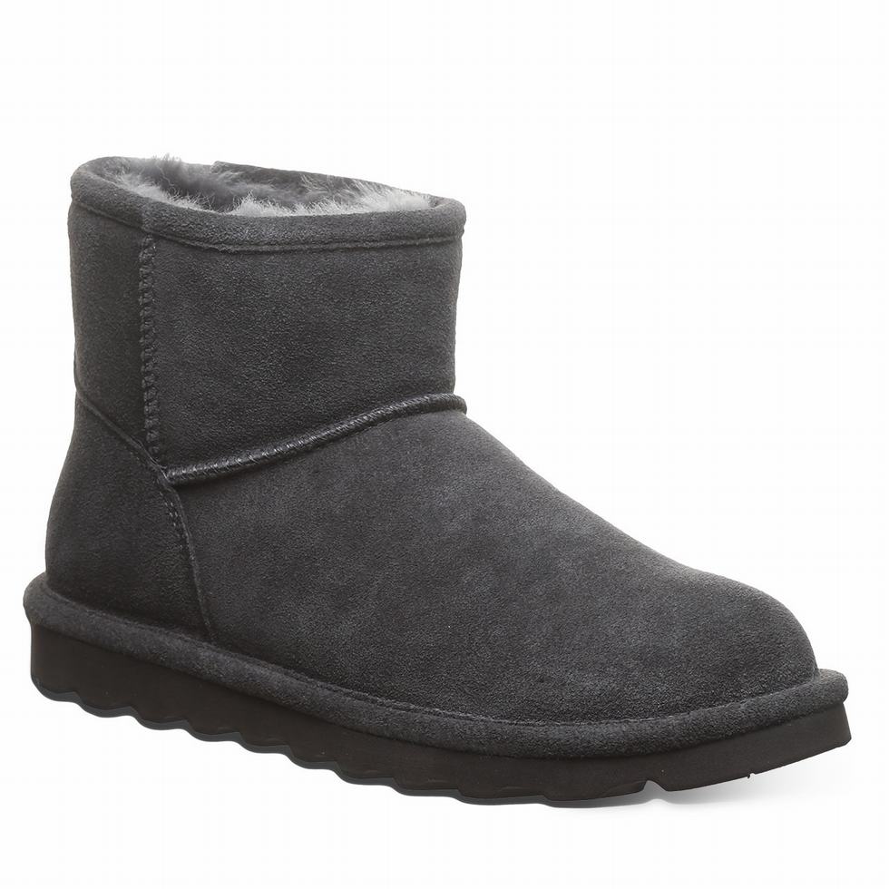 Bearpaw Alyssa Wide Støvler Dame Gray | HBA245DE