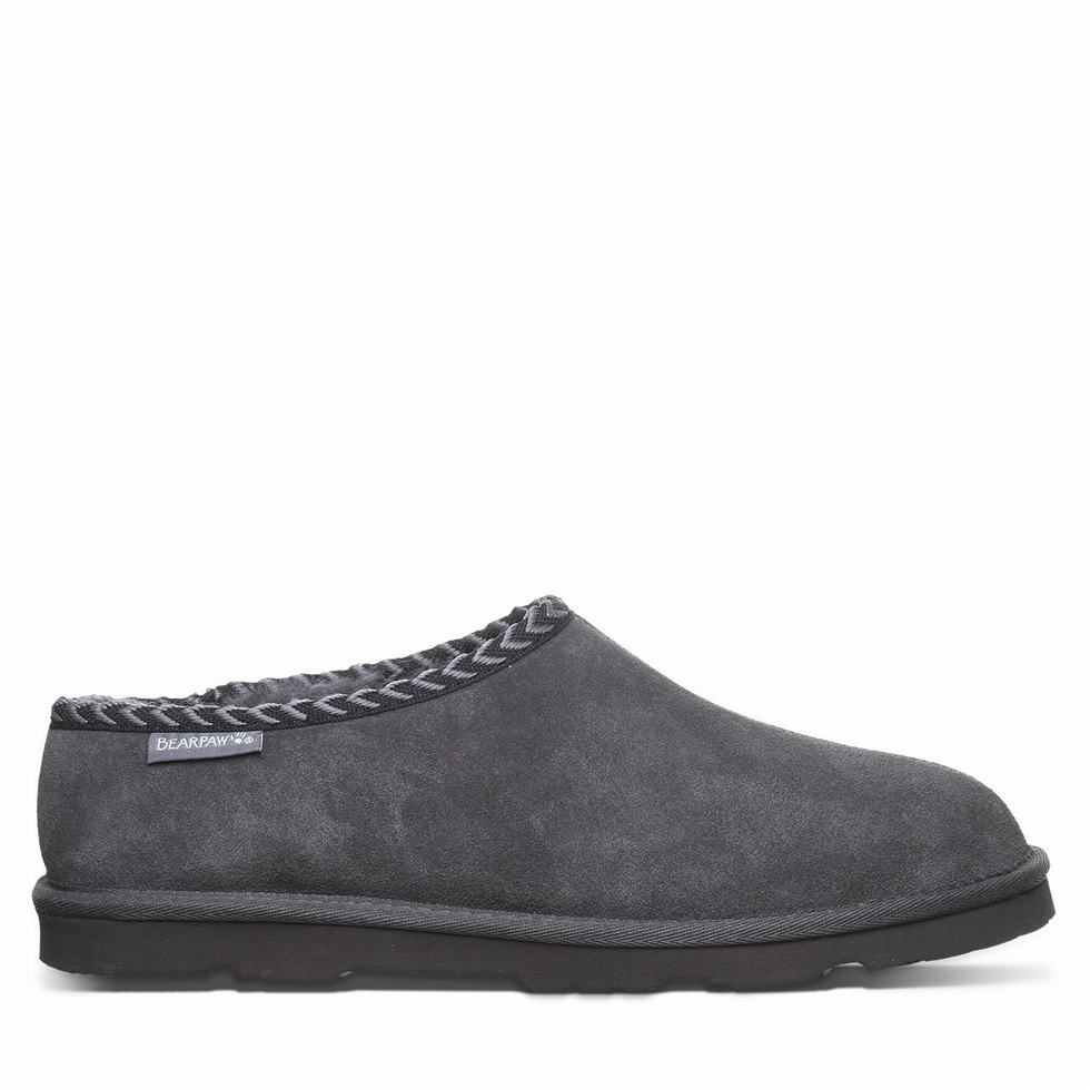 Bearpaw Beau Tøfler Herre Gray | STZ429XZ