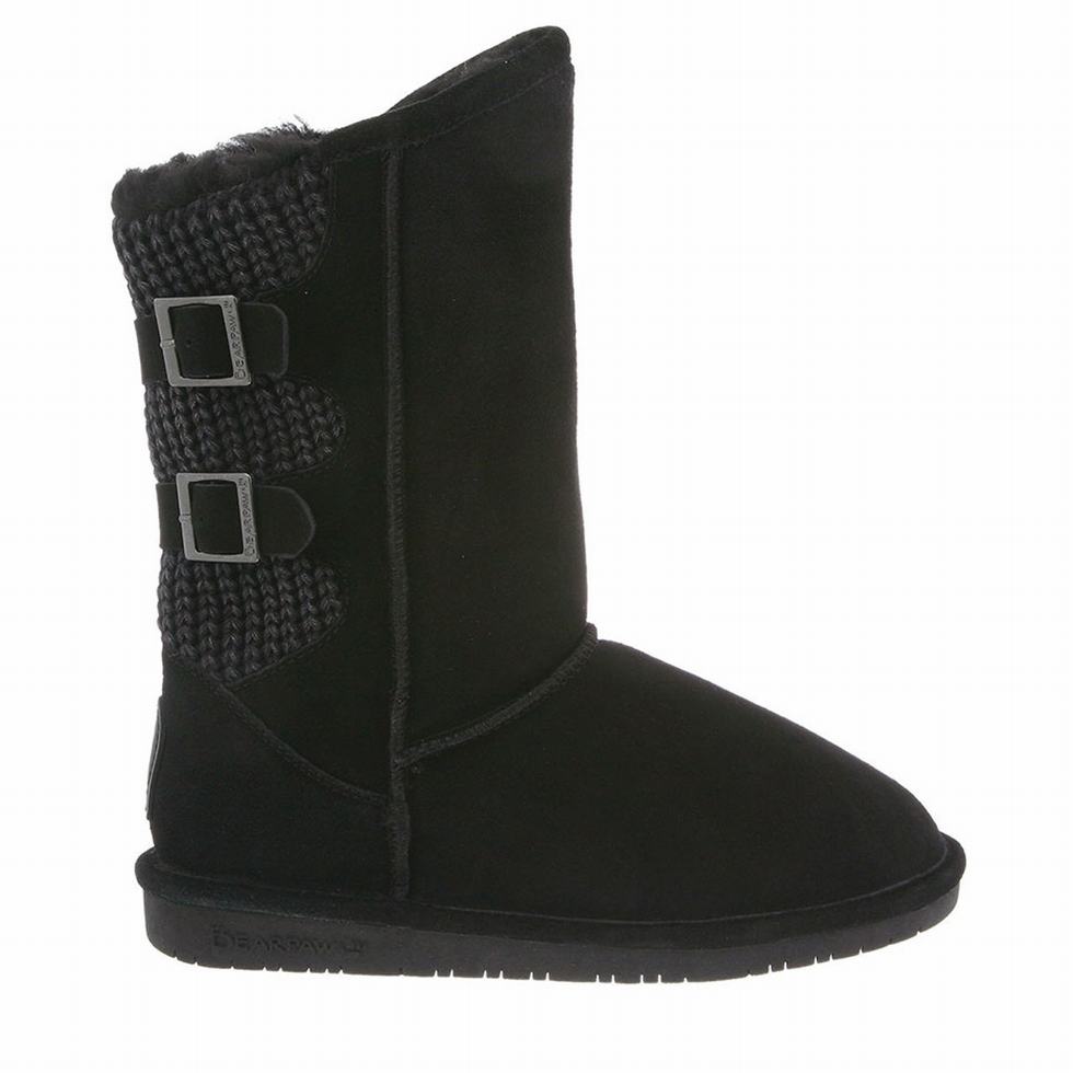 Bearpaw Boshie Høye Støvletter Dame Svarte | CSS2289MB