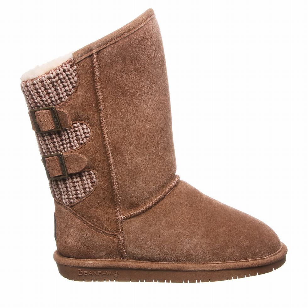 Bearpaw Boshie Wide Høye Støvletter Dame Brune | SCW4891XQ