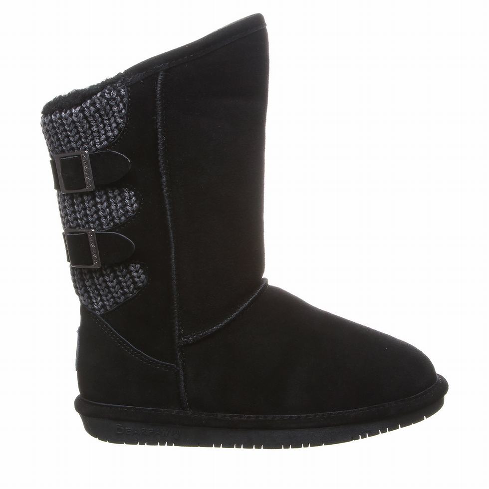 Bearpaw Boshie Wide Høye Støvletter Dame Svarte | CWP3590OO