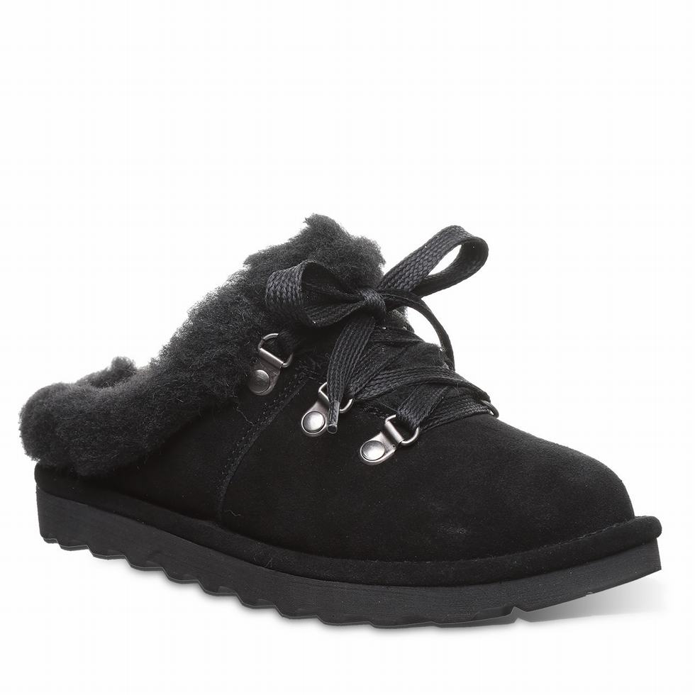 Bearpaw Cedar Tøfler Dame Svarte | FYB5470FD