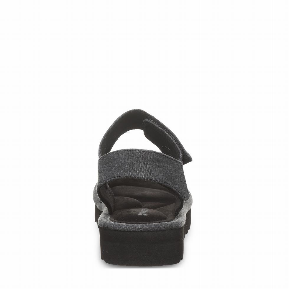 Bearpaw Crest Sandaler Dame Svarte | PGW7226NH