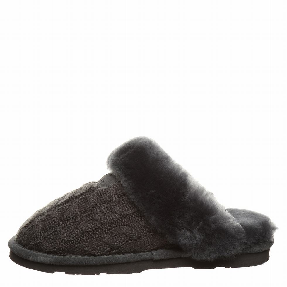 Bearpaw Effie Tøfler Dame Svarte | DOJ4259BK