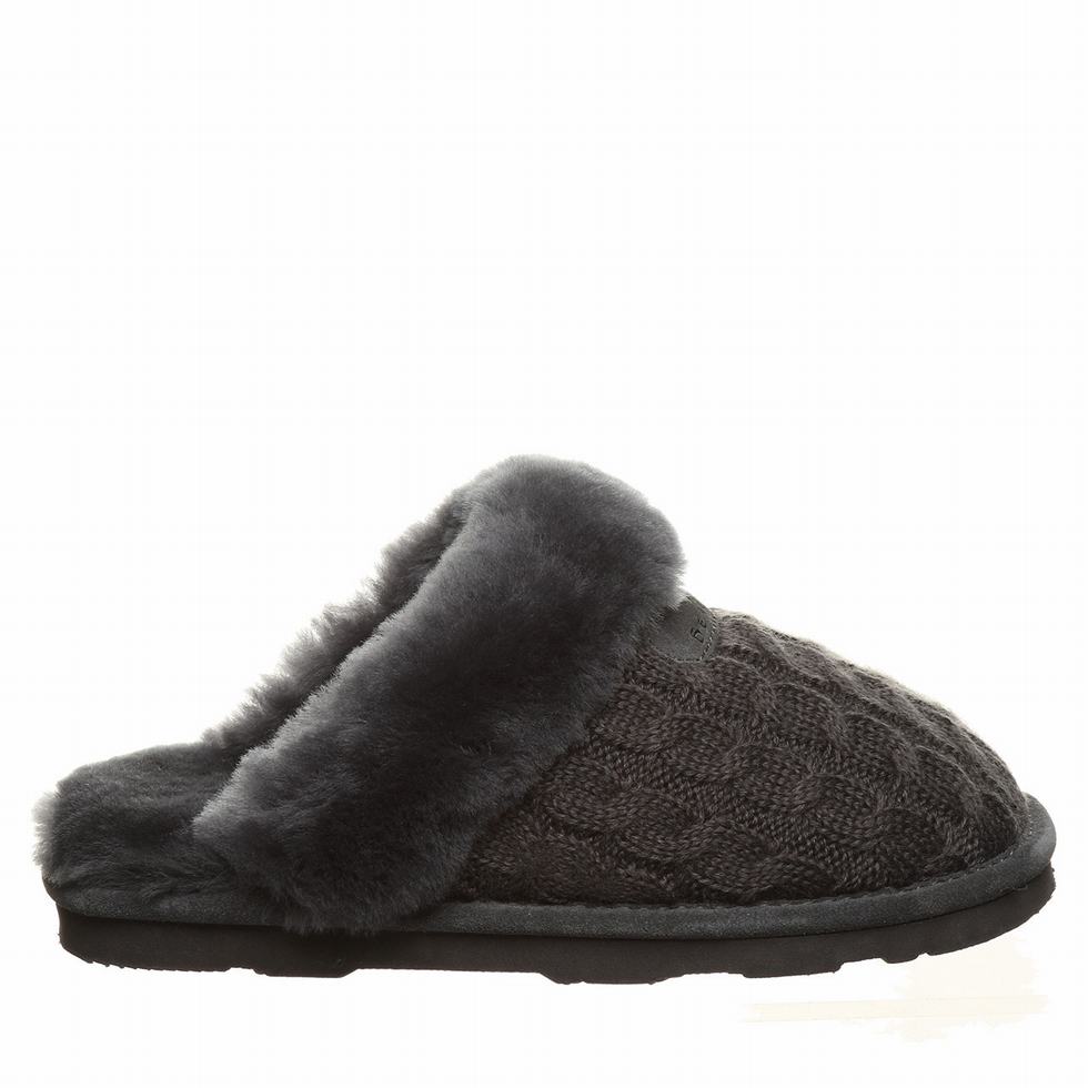 Bearpaw Effie Tøfler Dame Svarte | DOJ4259BK