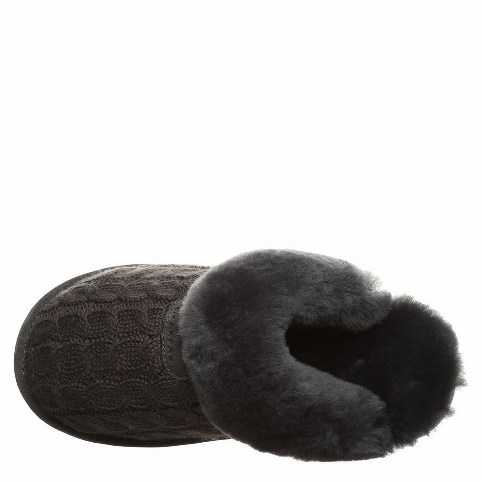 Bearpaw Effie Tøfler Dame Svarte | DOJ4259BK