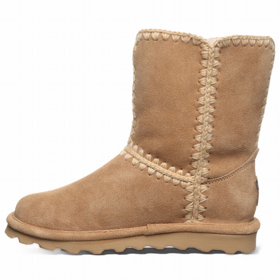 Bearpaw Elle Short Støvler Dame Brune | TDU508RP