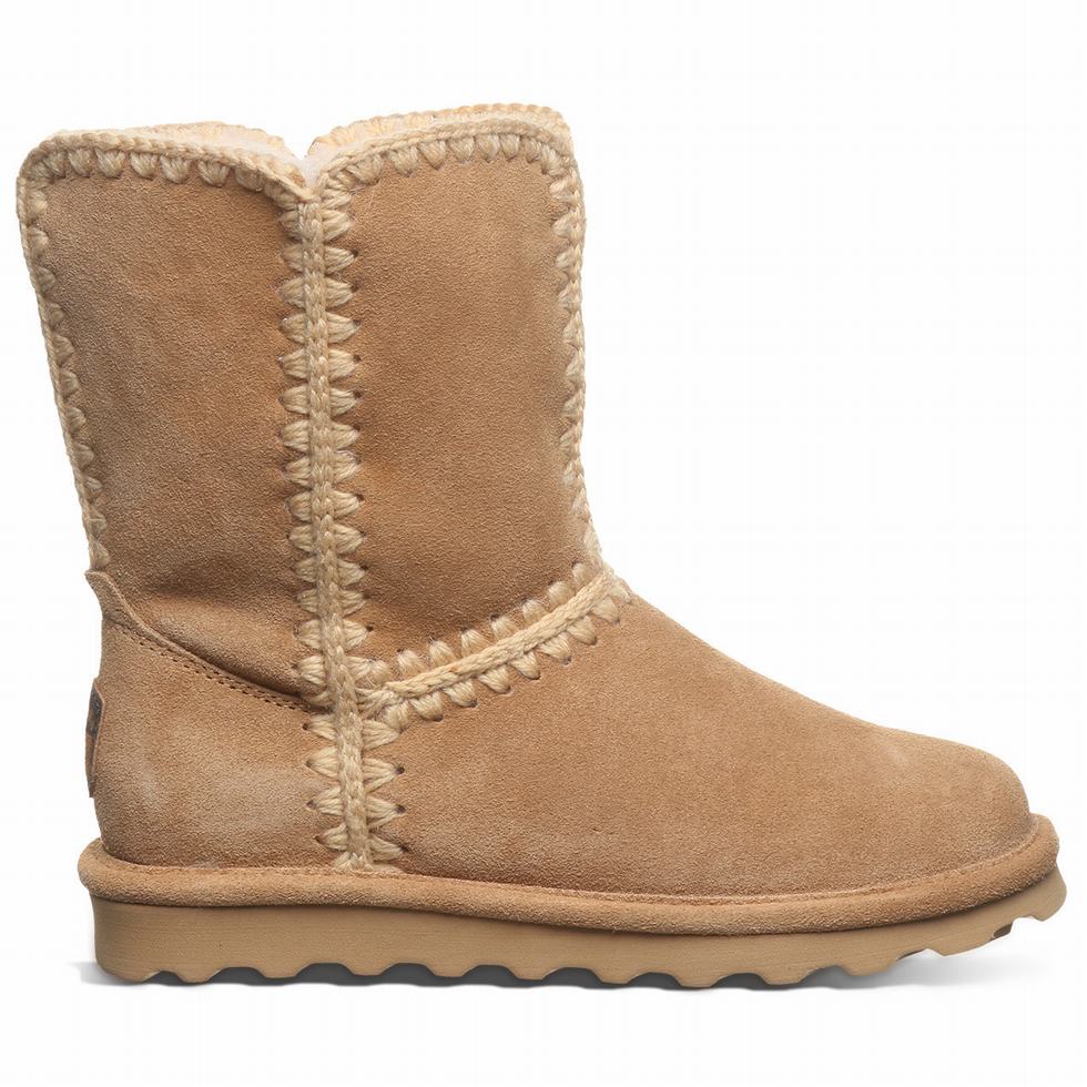 Bearpaw Elle Short Støvler Dame Brune | TDU508RP