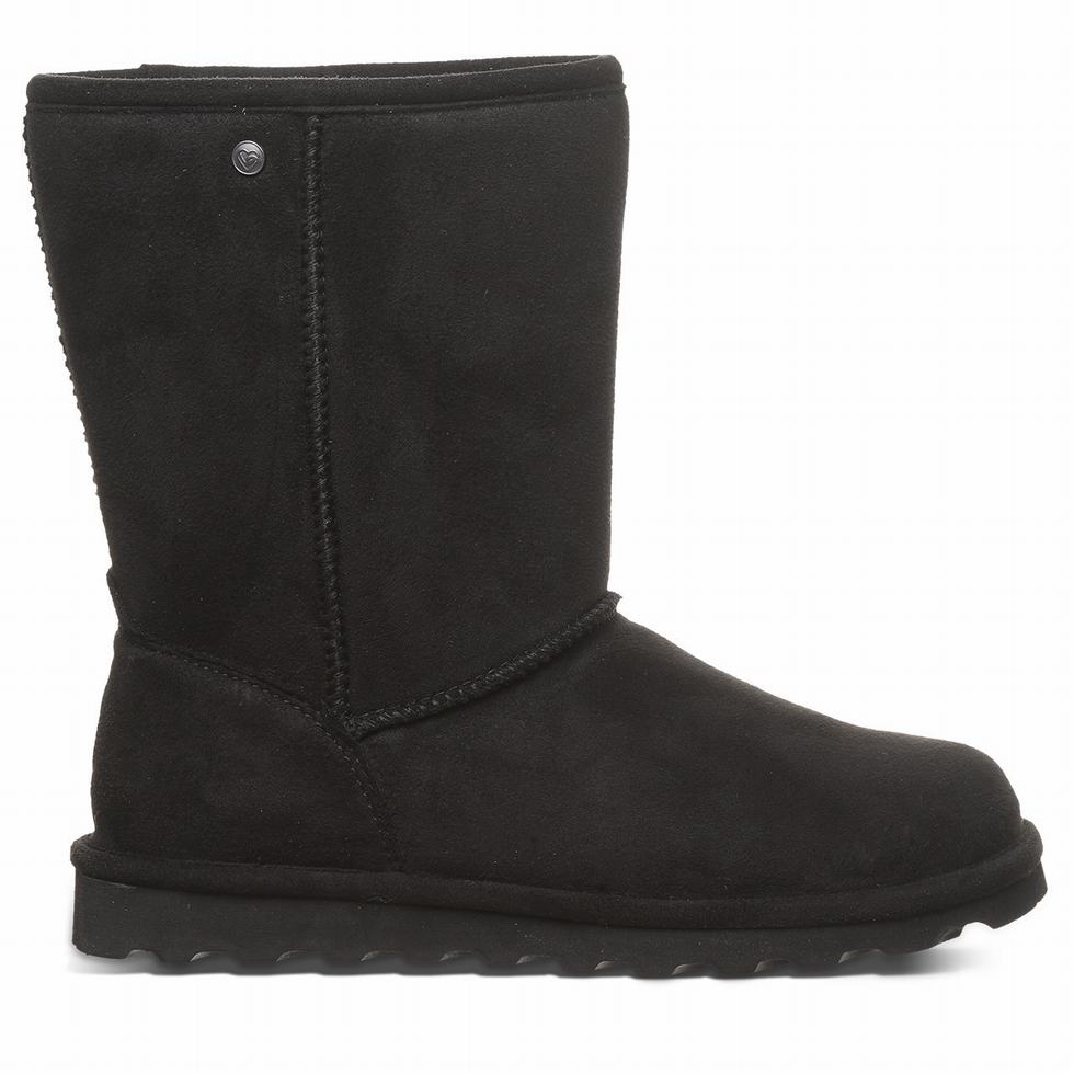 Bearpaw Elle Short Vegan Støvler Dame Svarte | LSQ832DI