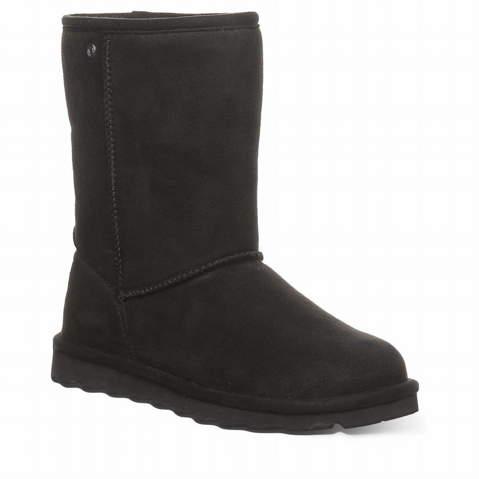 Bearpaw Elle Short Vegan Støvler Dame Svarte | LSQ832DI