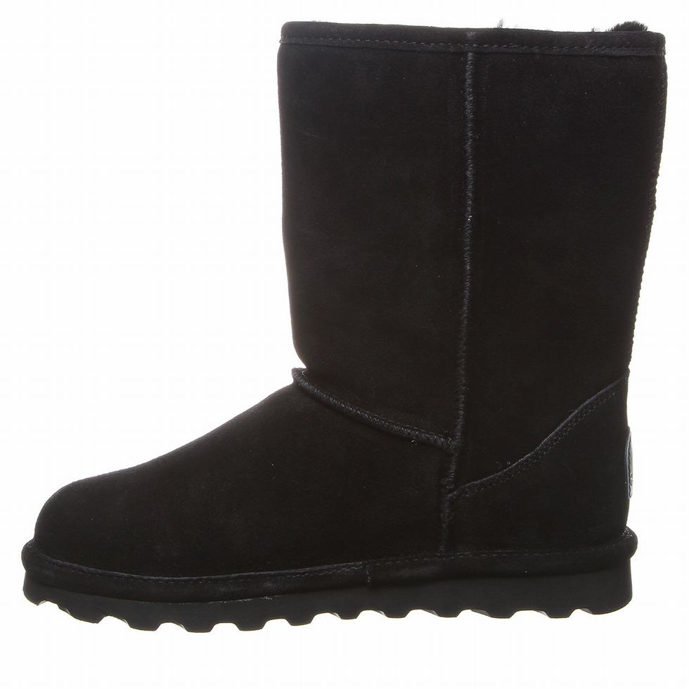 Bearpaw Elle Short Wide Støvler Dame Svarte | PSU6596IG