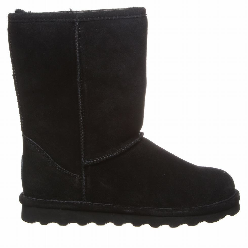 Bearpaw Elle Short Wide Støvler Dame Svarte | PSU6596IG