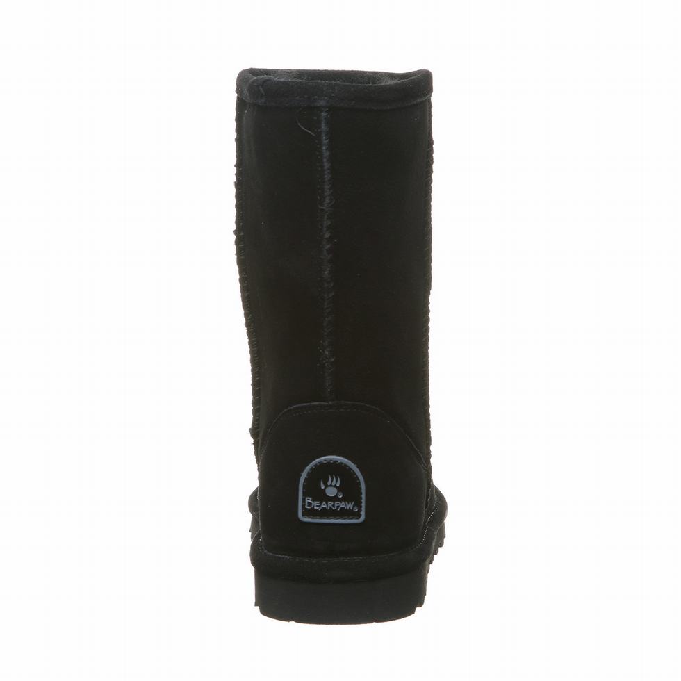 Bearpaw Elle Short Wide Støvler Dame Svarte | PSU6596IG