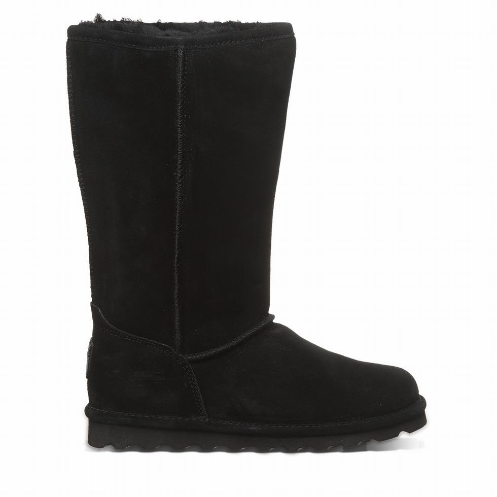 Bearpaw Elle Tall Støvler Dame Svarte | QWO6129CA