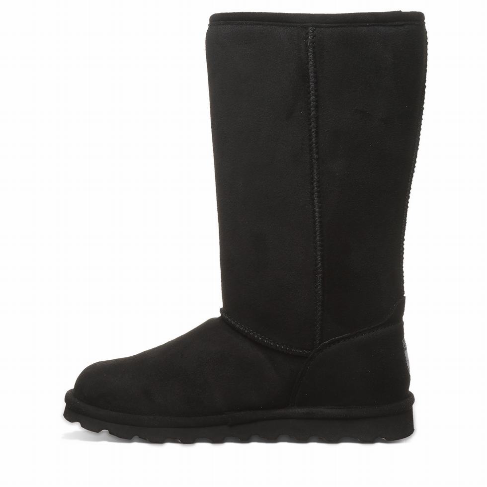 Bearpaw Elle Tall Vegan Støvler Dame Svarte | EGQ205SM