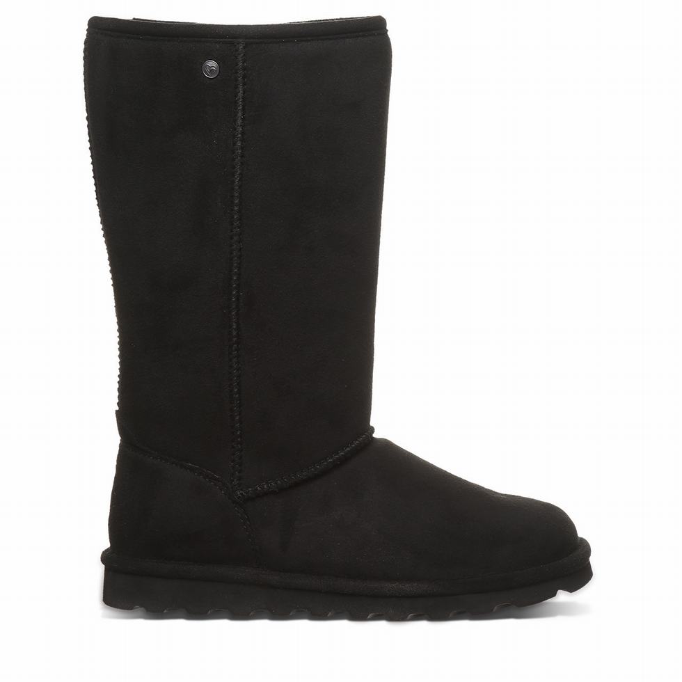 Bearpaw Elle Tall Vegan Støvler Dame Svarte | EGQ205SM