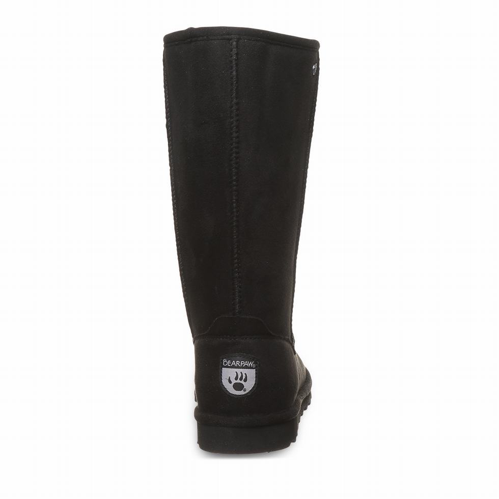 Bearpaw Elle Tall Vegan Støvler Dame Svarte | EGQ205SM