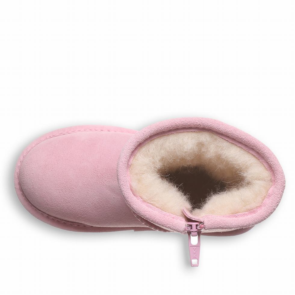 Bearpaw Elle Toddler Zipper Støvler Barn Rosa | LZU7665OG