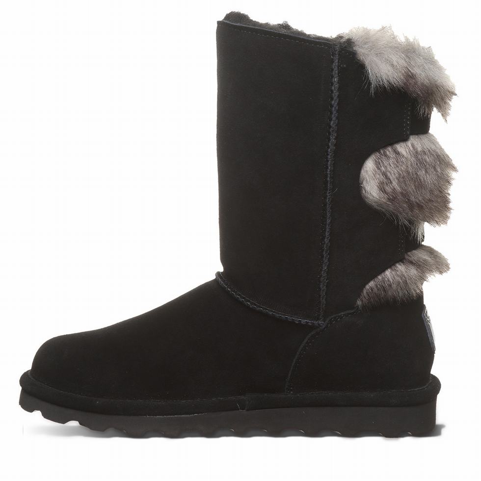 Bearpaw Eloise Wide Støvler Dame Svarte | QVA8888OH