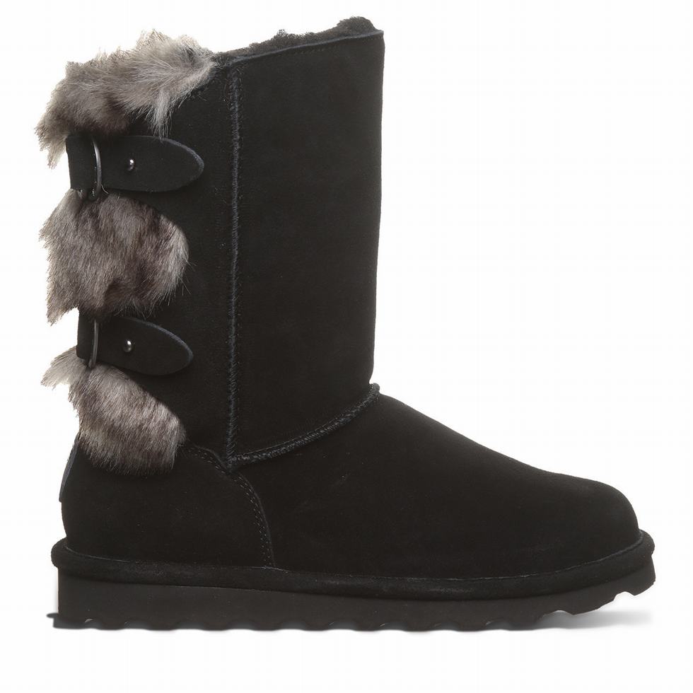 Bearpaw Eloise Wide Støvler Dame Svarte | QVA8888OH