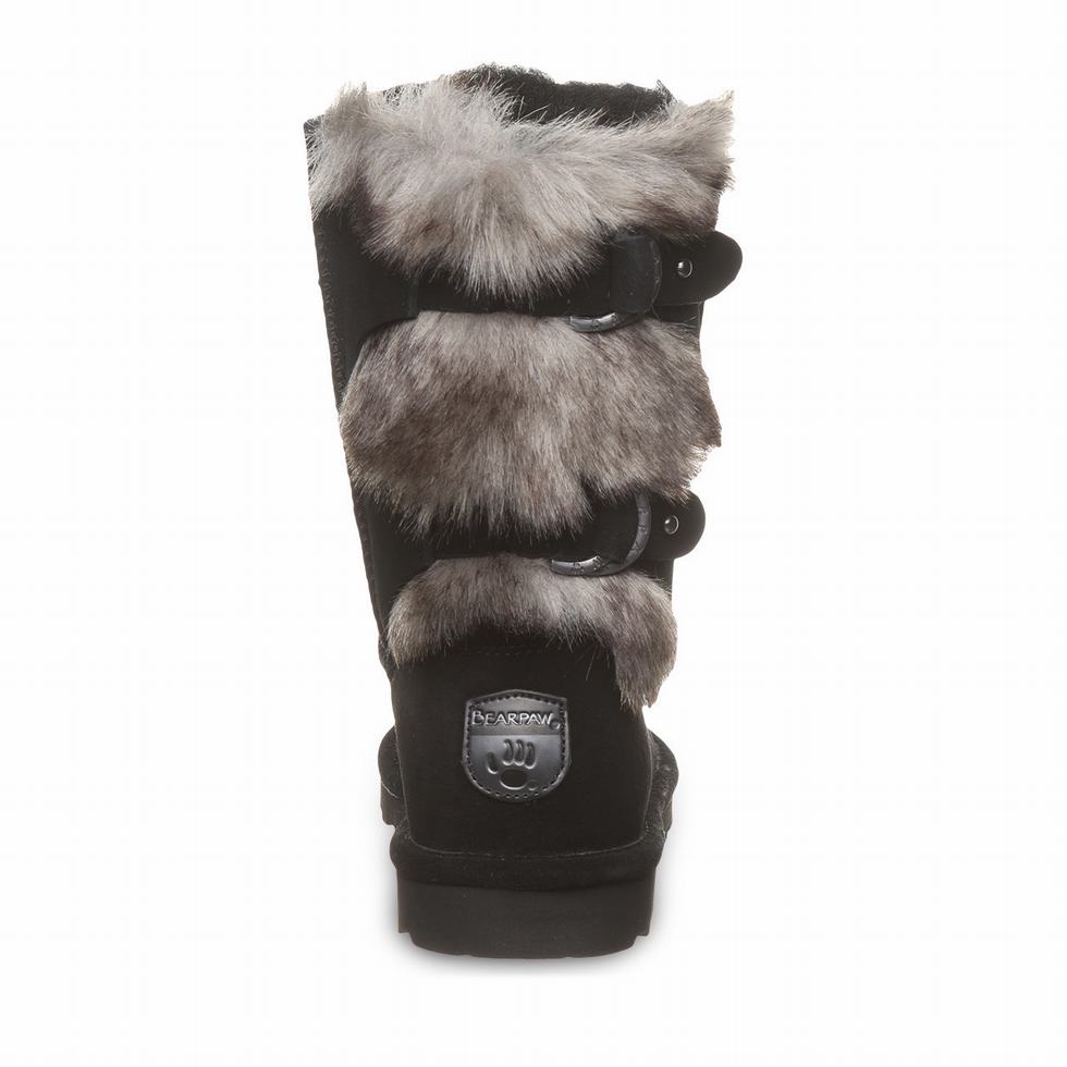 Bearpaw Eloise Wide Støvler Dame Svarte | QVA8888OH