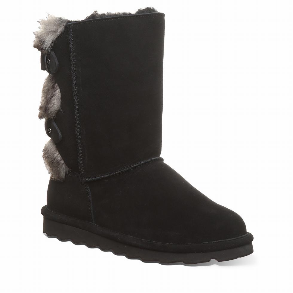 Bearpaw Eloise Wide Støvler Dame Svarte | QVA8888OH