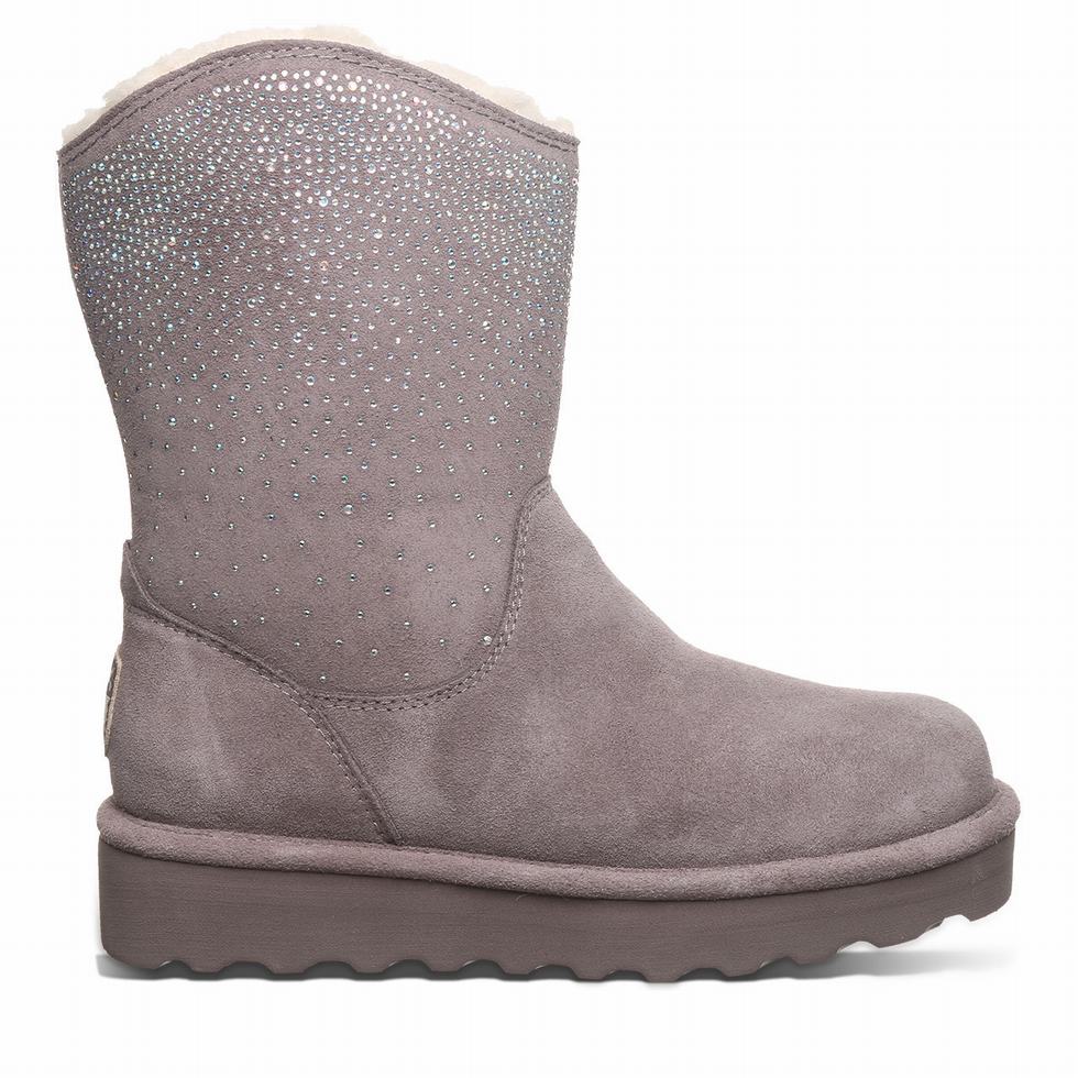 Bearpaw Glam Platform Lo Støvler Dame Grå | OYZ4873BT