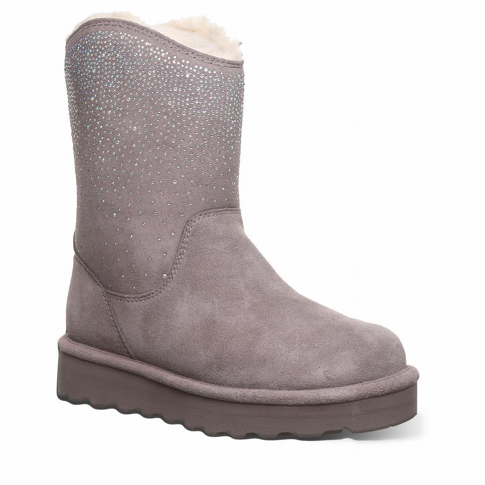 Bearpaw Glam Platform Lo Støvler Dame Grå | OYZ4873BT