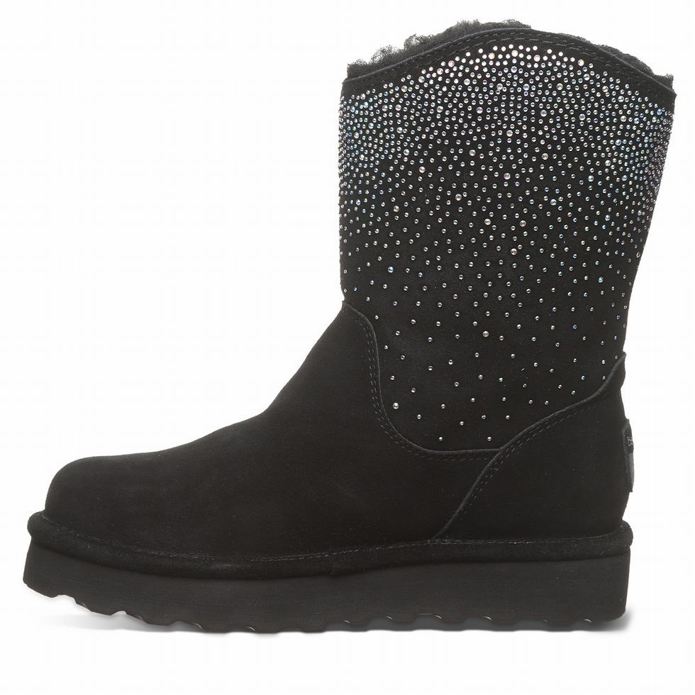 Bearpaw Glam Platform Lo Støvler Dame Svarte | MJJ6051AS