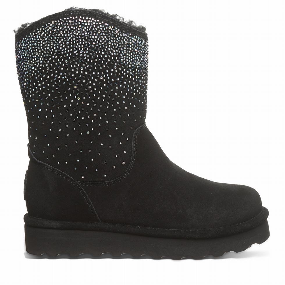 Bearpaw Glam Platform Lo Støvler Dame Svarte | MJJ6051AS