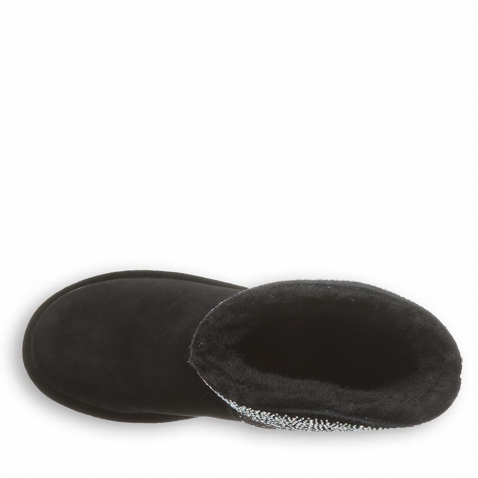 Bearpaw Glam Platform Lo Støvler Dame Svarte | MJJ6051AS