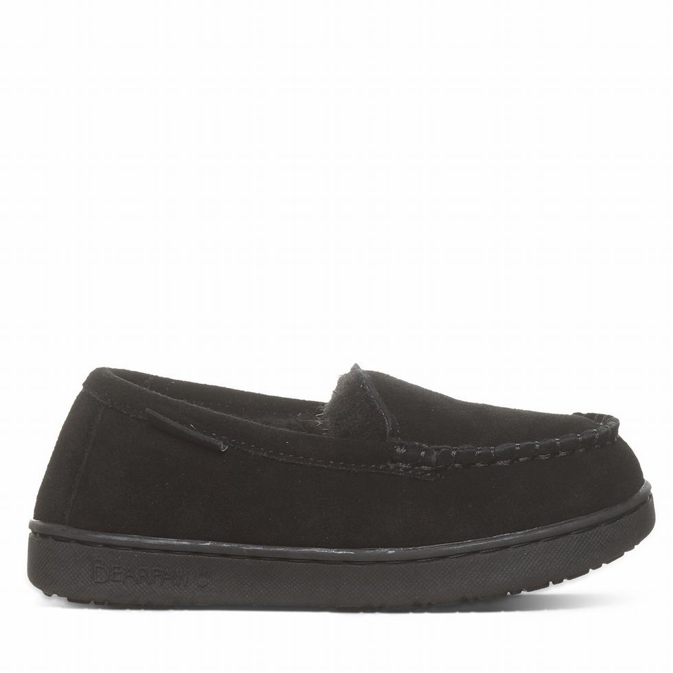 Bearpaw Jamie Youth Tøfler Barn Svarte | EIY679LR