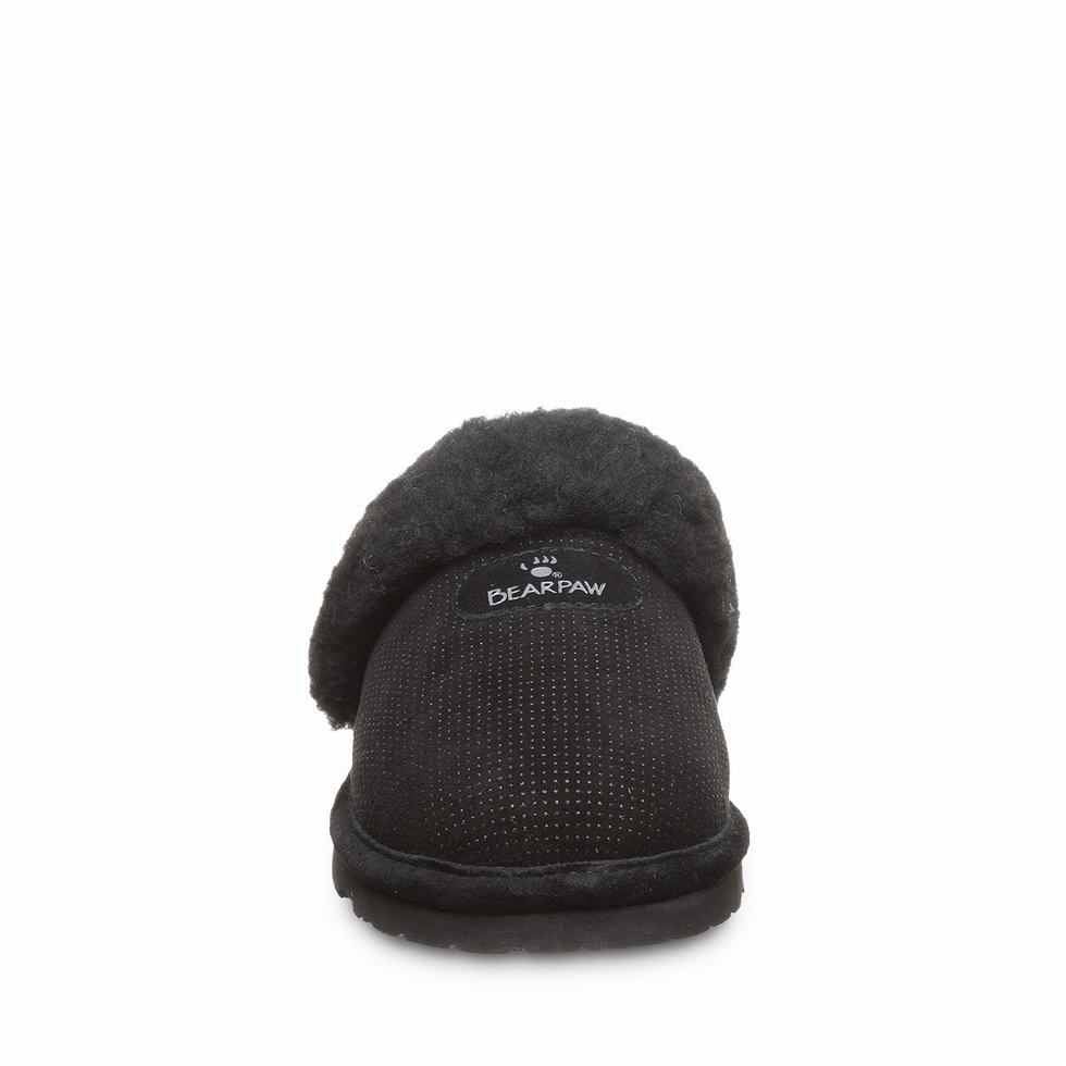 Bearpaw Loki Exotic Tøfler Dame Svarte | LJS9814AE