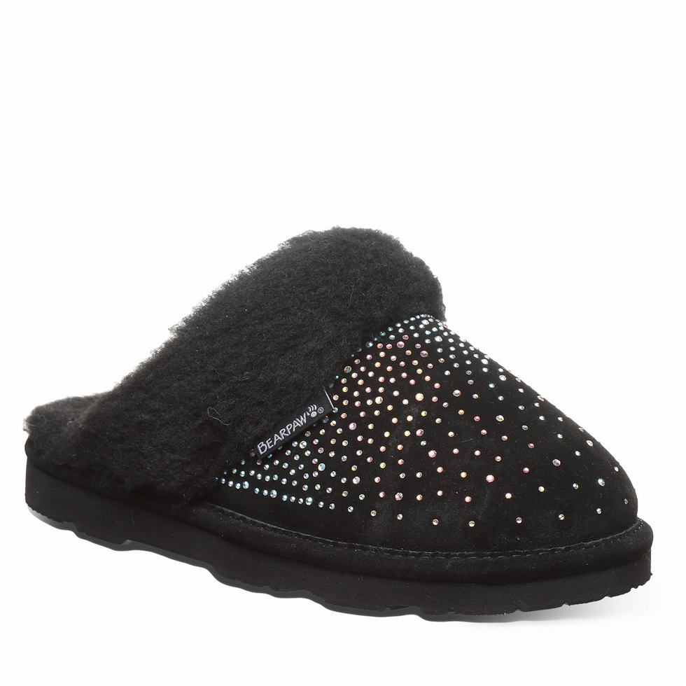 Bearpaw Loki Exotic Tøfler Dame Svarte | QTT2274PU