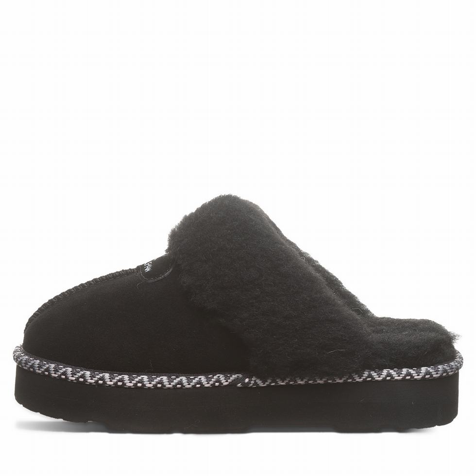 Bearpaw Loki Platform Lo Deco Tøfler Dame Svarte | PMZ8318ZA