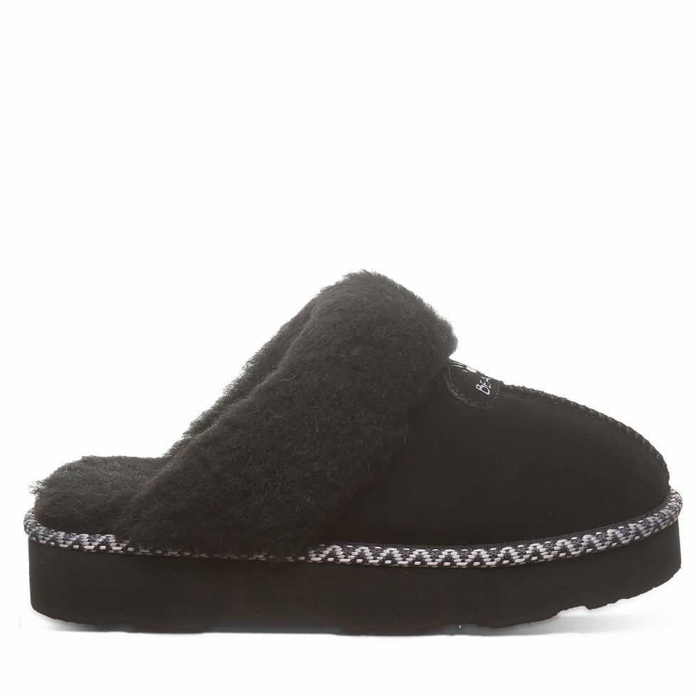 Bearpaw Loki Platform Lo Deco Tøfler Dame Svarte | PMZ8318ZA