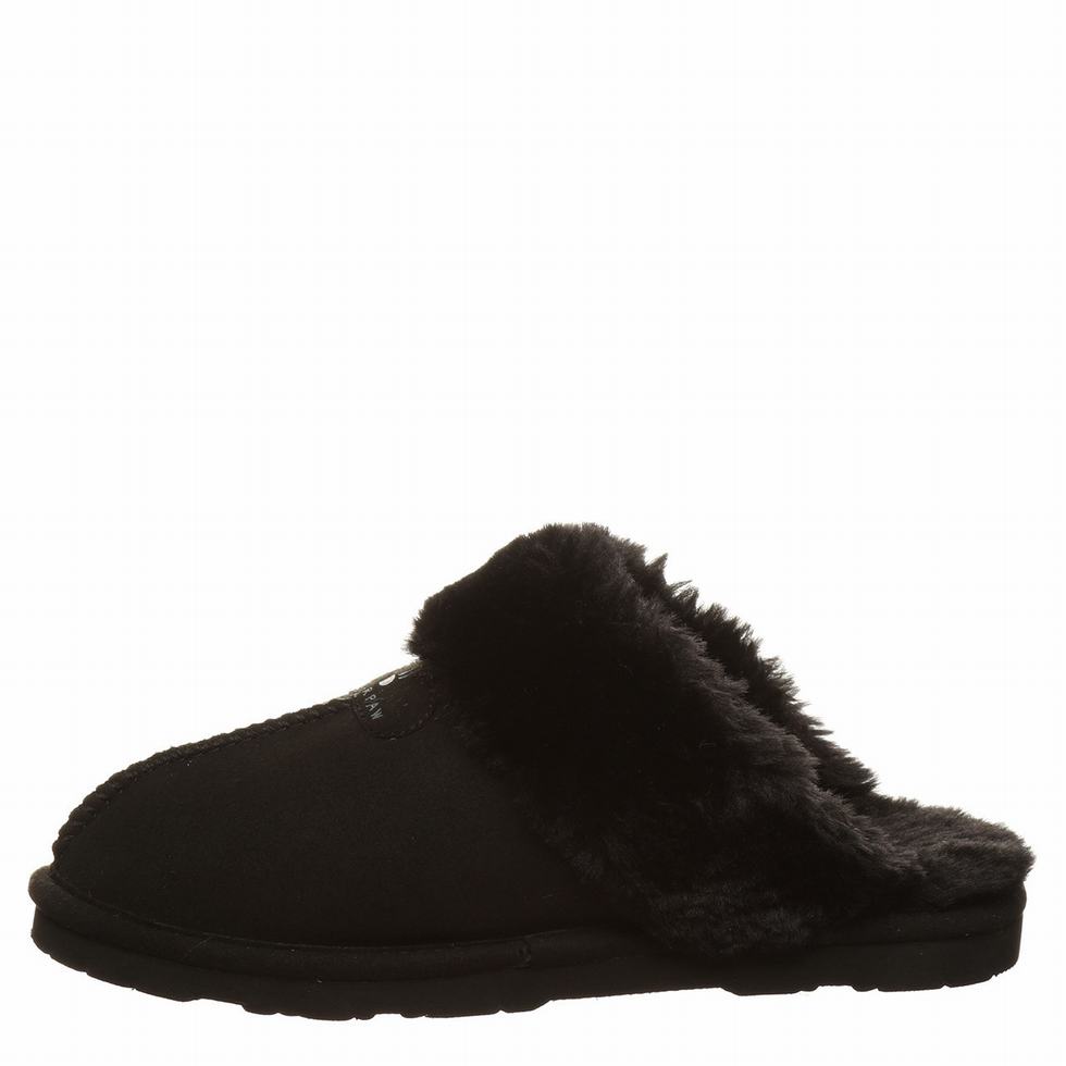 Bearpaw Loki Vegan Tøfler Dame Svarte | QWG325ZJ