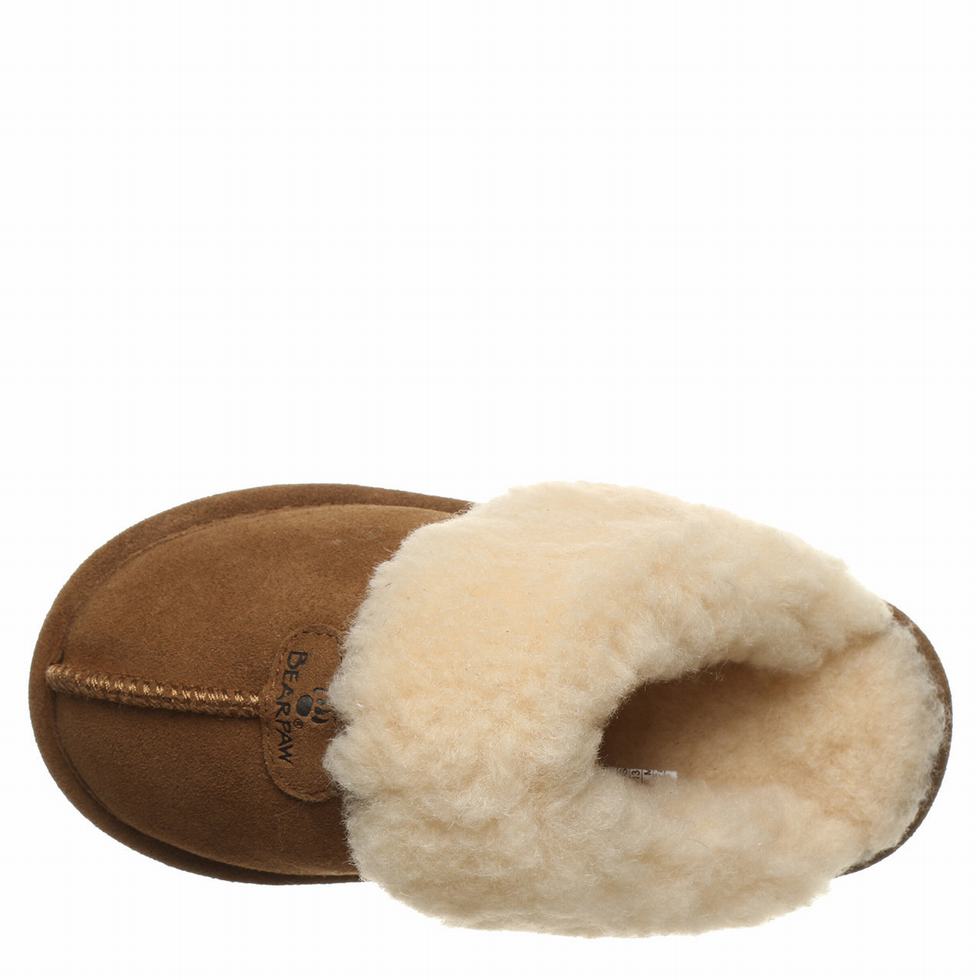 Bearpaw Loki Youth Tøfler Barn Brune | ZIU764DC