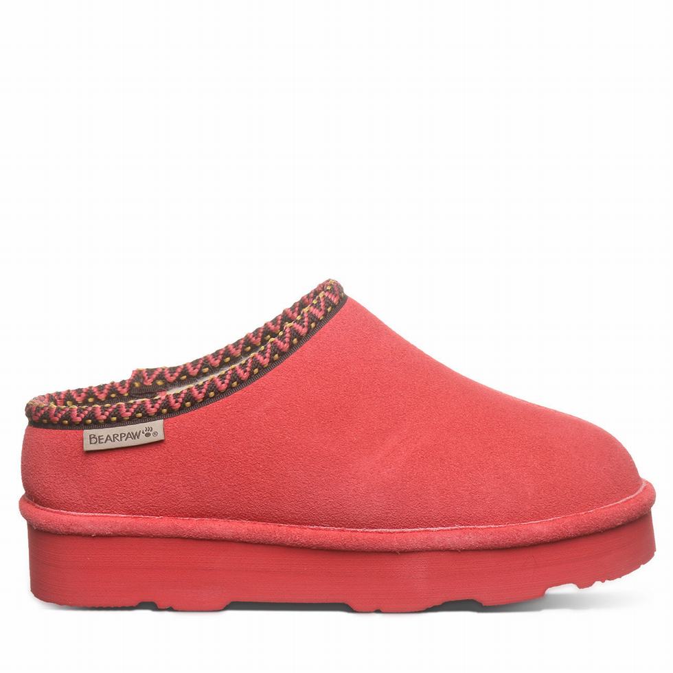 Bearpaw Martis Tøfler Dame Rød | IRC74MD