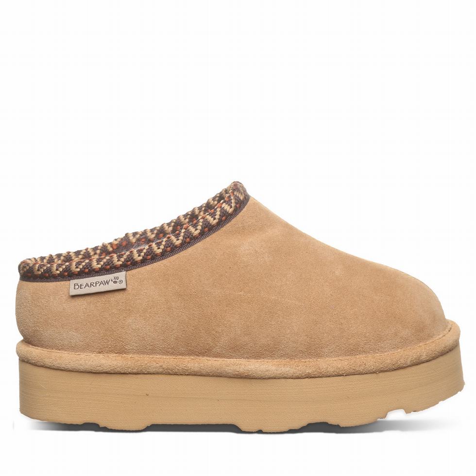 Bearpaw Martis Youth Tøfler Barn Brune | IYJ974MA