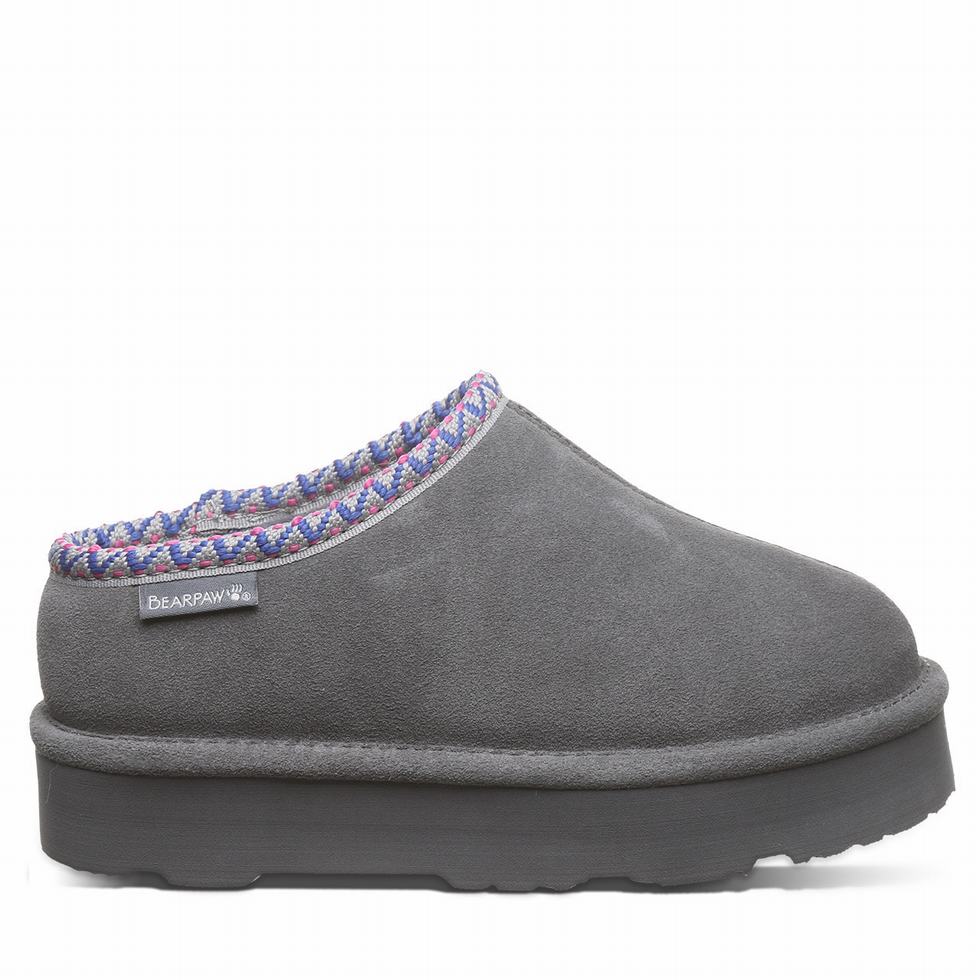 Bearpaw Martis Youth Tøfler Barn Svarte | YOO6642WS