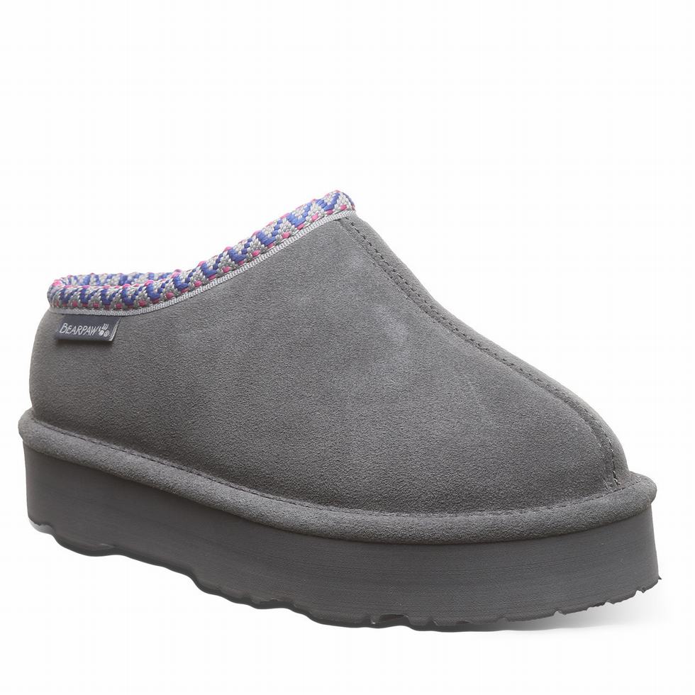 Bearpaw Martis Youth Tøfler Barn Svarte | YOO6642WS