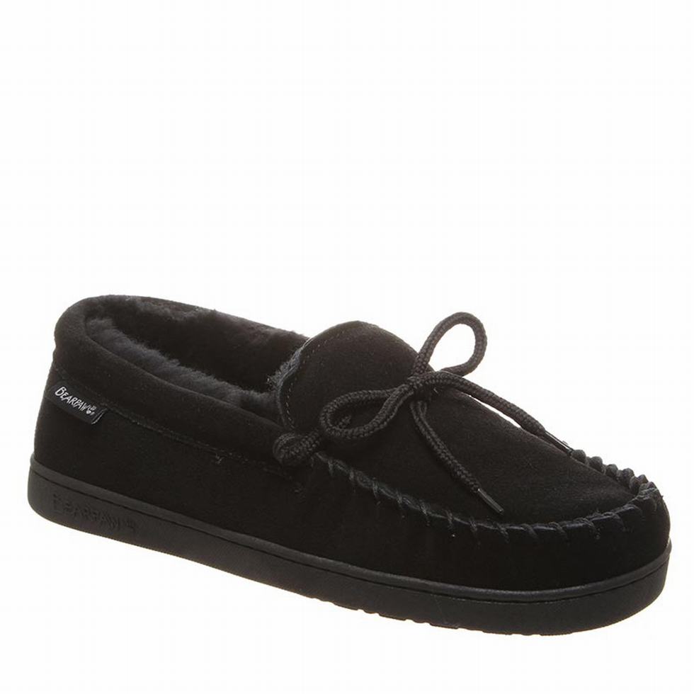 Bearpaw Moc II Wide loafers Herre Svarte | QKG7296YK