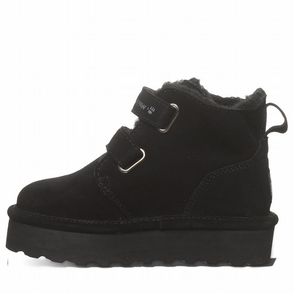 Bearpaw Retro Larisa Youth Støvler Barn Svarte | IKL8377WM