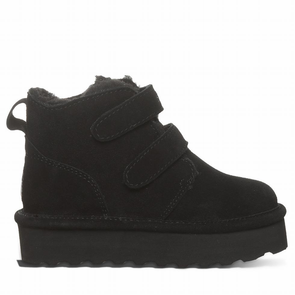 Bearpaw Retro Larisa Youth Støvler Barn Svarte | IKL8377WM