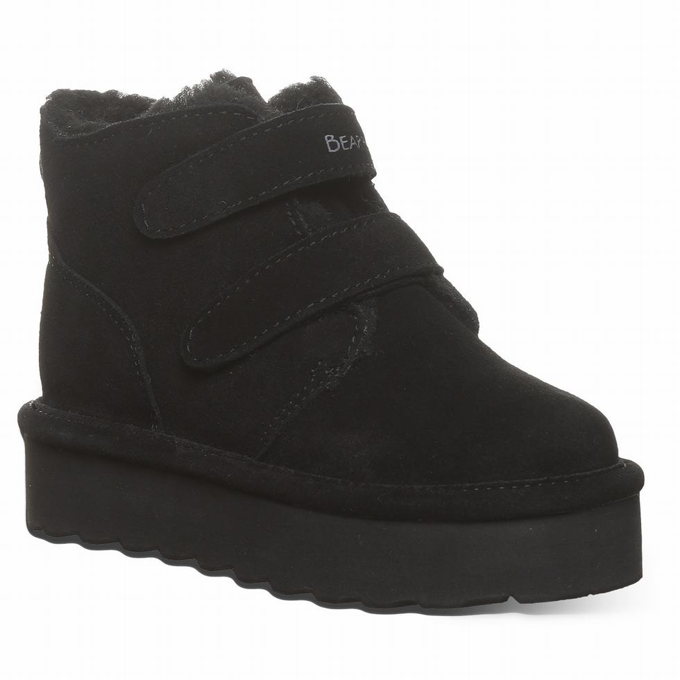 Bearpaw Retro Larisa Youth Støvler Barn Svarte | IKL8377WM